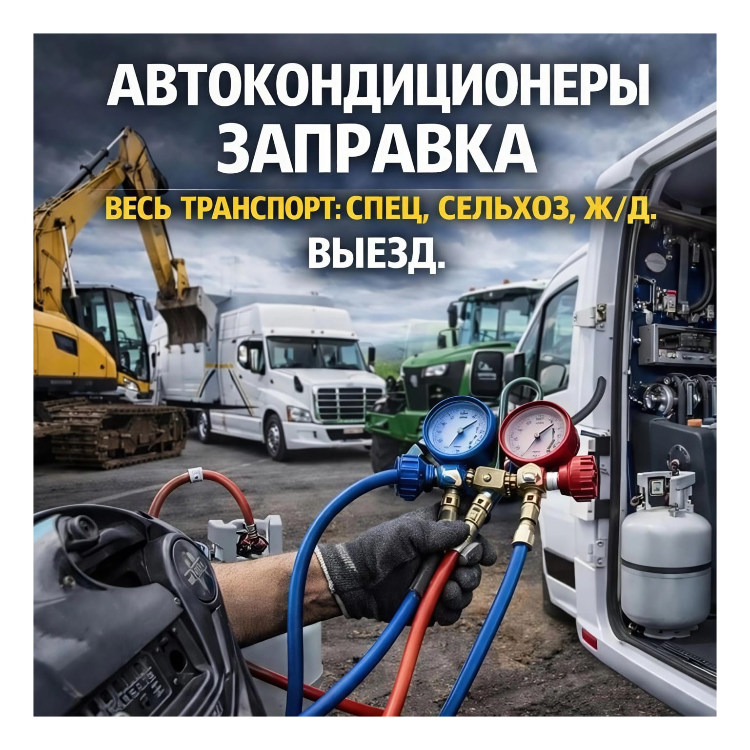Заправка кондиционеров выезд
